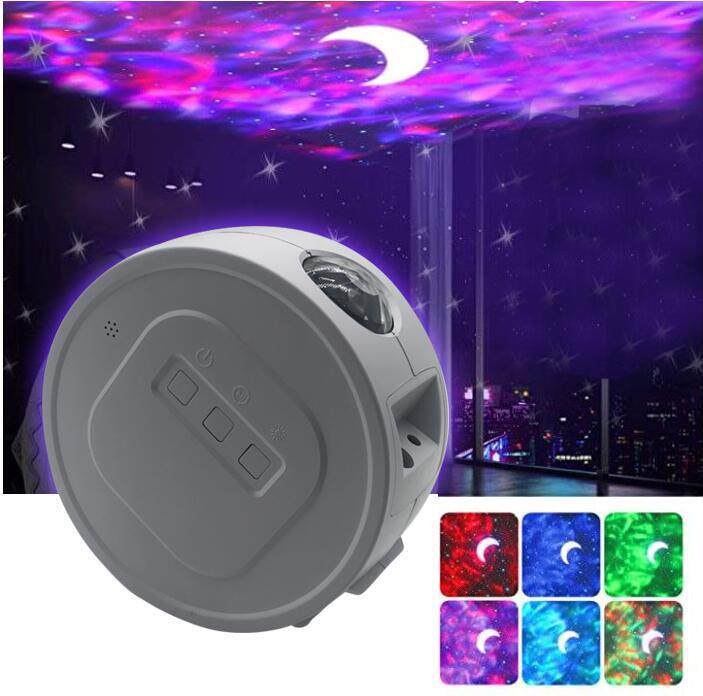 新款LED星空投影灯星云海洋波纹投影仪(带声控款)