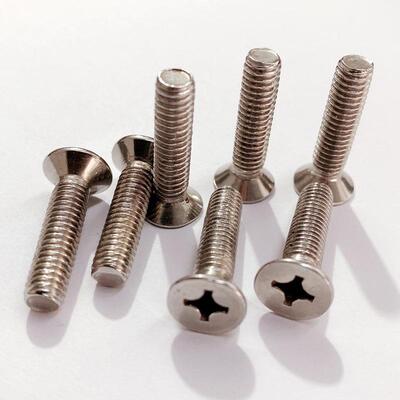 M4不锈钢沉头机钉十字平头螺丝GB819-85新标大头机螺钉201