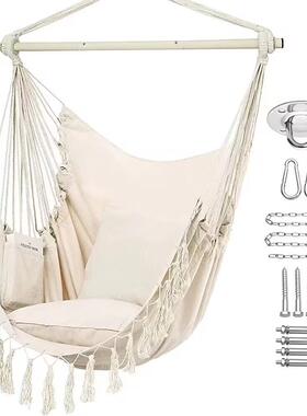 帆布节折叠加强铁管户外吊床防侧翻卧室荡秋千吊椅直销可详谈