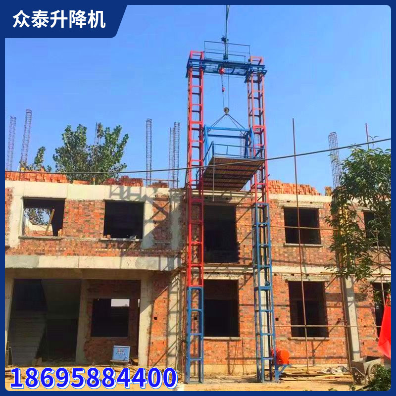 工地施工龙门架吊篮物料提升机龙门架升降机电动重型施工升降机