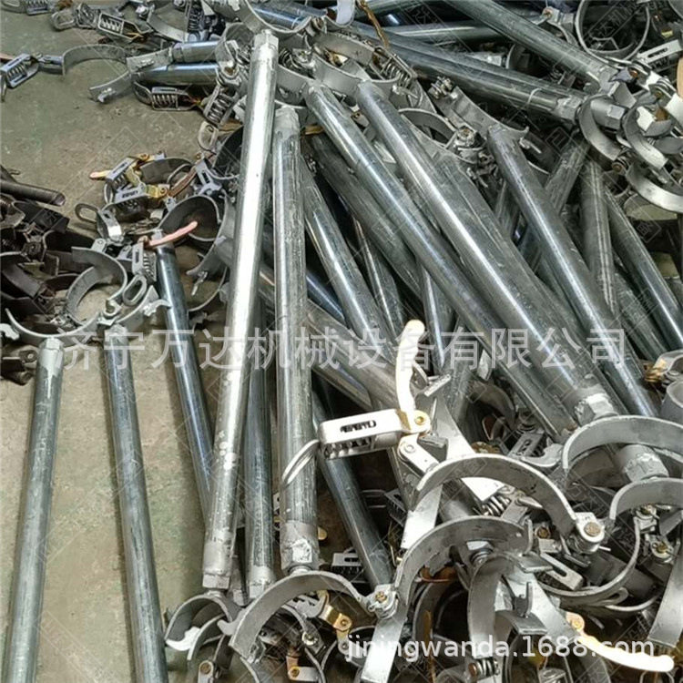 单体液压支柱硬连接防倒装置 115mm钢梁防倾倒器锁扣环形抱箍防坠