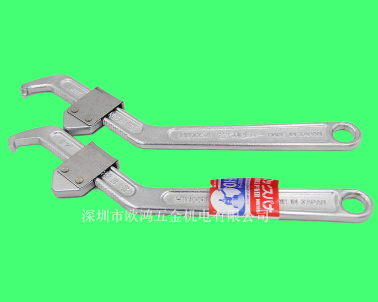 进口日本世霸SUPER侧面孔钩形活扳手 HW 105/106 HW 105A 勾扳手