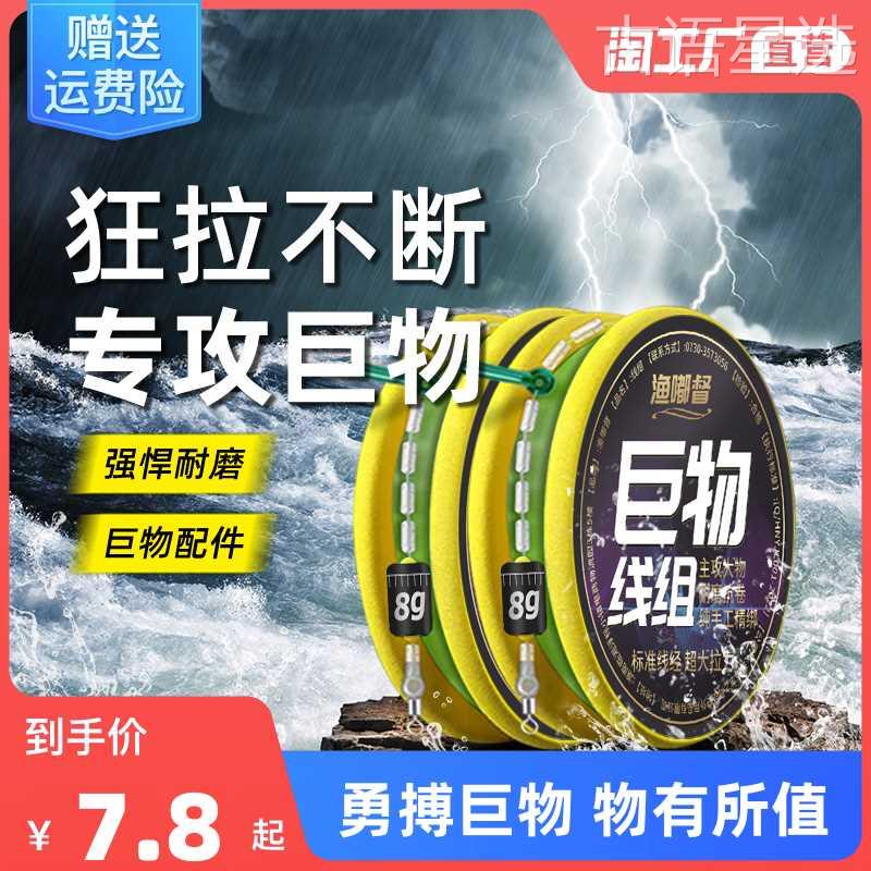 大物线组鱼线主线组超强拉力正品鲢鳙草鳊翘线组成品溪流巨物加固