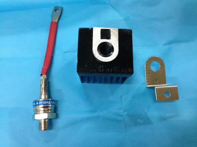 整流管散热器100A整流二极管散热器 螺旋式ZP100A含散热器