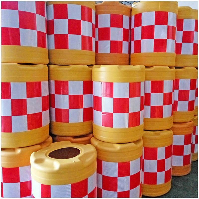 安全设备圆形 沙桶 全新料公路反光 桶 滚塑高速公路 桶