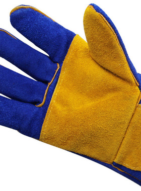 添盾 TD-GL5621  焊接手套（蓝色，黄色掌心）