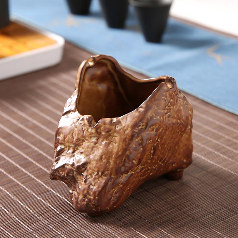 烟灰缸创意复古个性客厅办公室居家潮流时尚陶瓷防飞灰烟盅家用