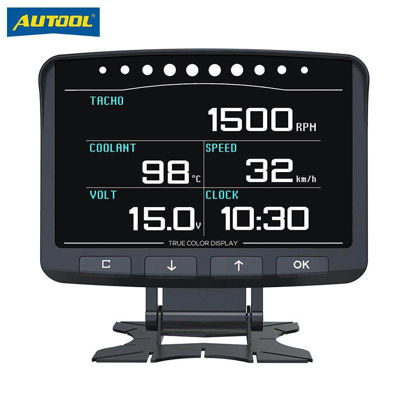 AUTOOL 汽车多功能OBD仪表 涡轮表水温表电压表转速度抬头显示器,3C数码配件,USB多功能数码宝,淘宝优惠券,粉丝福利购,淘宝优惠卷
