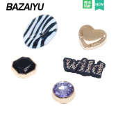 Cross 花适配Crocs 巴仔鱼洞洞鞋 配饰高级感扣配件金属爱心钻石鞋