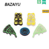 花适配Crocs 巴仔鱼洞洞鞋 Crocs LED趣味款 鞋 配饰高级感鞋 扣配件