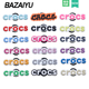 配饰diy鞋 扣配件卡洛驰英文标志鞋 花装 巴仔鱼洞洞鞋 饰Cross Crocs