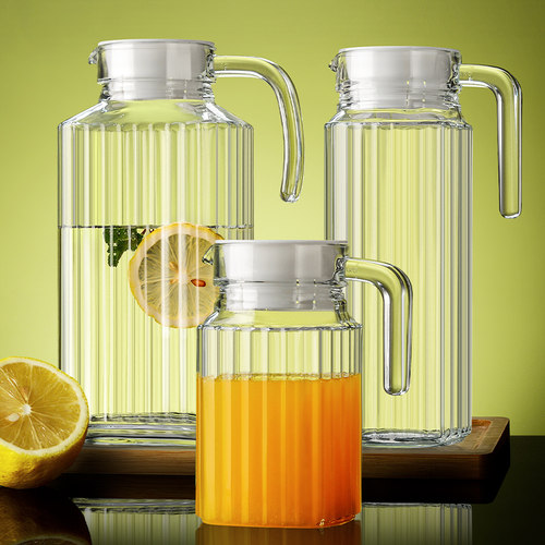 速发冷水壶玻璃凉水壶家茶泡用壶耐高温加量扎壶大容厚饭店专用