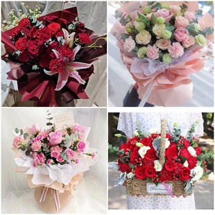 速发滁州琅琊区南谯区天长市同城配送母亲节玫送康乃馨老束瑰长辈