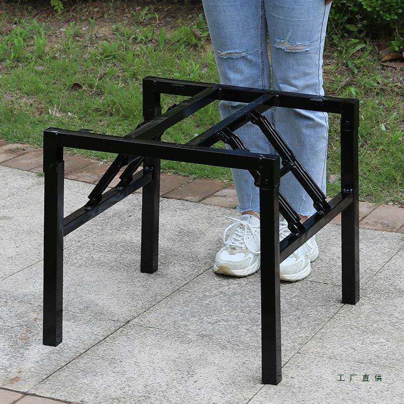 正方形方桌腿支撑架折叠桌子腿桌架桌腿架子桌脚支架桌子架