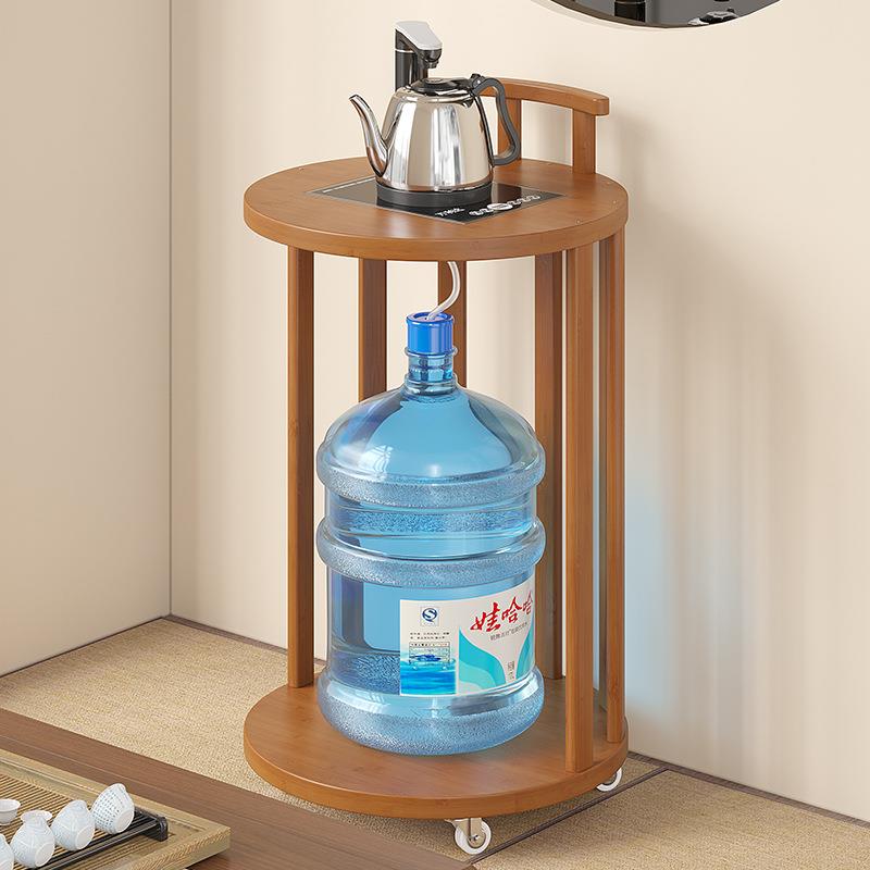多功能茶几办公室移动小茶桌车带轮烧水壶一体茶盘茶台家用边几