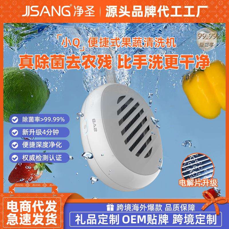 果蔬清洗机食材除菌消毒洗菜净化器负离子钛合金电解芯农残清洁