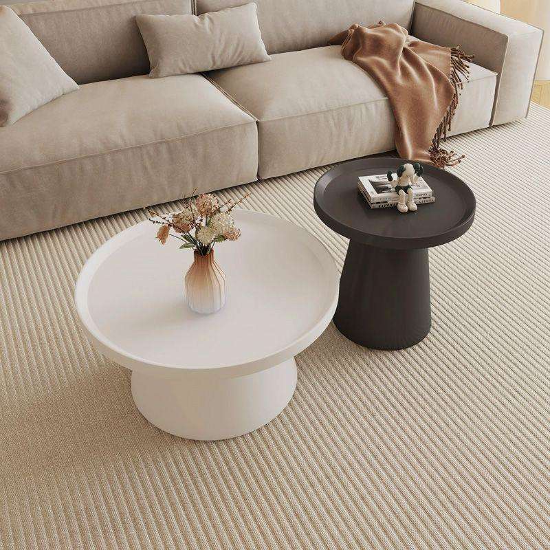 北欧茶几组合小户型边几现代简约客厅奶油风茶桌轻奢网红圆形茶几