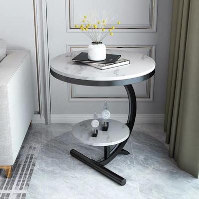 阳台大理石茶几客厅现代简约网红床边几沙发边柜角几小圆桌子迷你