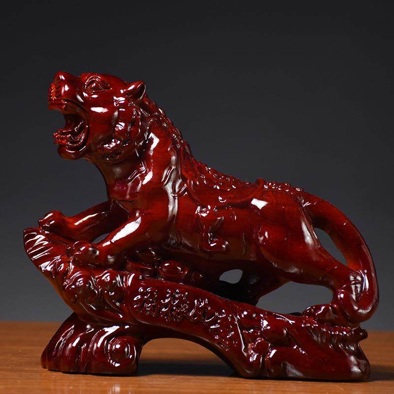红花梨木雕老虎摆件实木质雕刻动物生肖虎家居中式客厅书桌办公装,畜牧/养殖物资,畜牧/养殖器械,淘宝优惠券,粉丝福利购,淘宝优惠卷