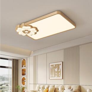 长方形云朵奶油风大厅灯客厅灯全光谱LED吸顶灯客厅主灯