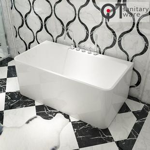 勤探工厂薄边三面裙长方形全户型亚克力按摩冲浪浴缸QT 071