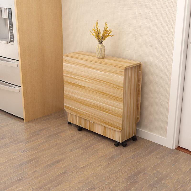 热卖折叠餐桌家用小户型简易多功能移动长方形租房吃饭小桌子