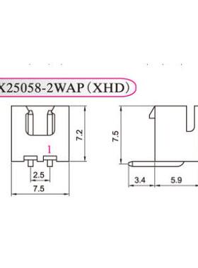 HXH红星接插件HX25058弯针XHD-2WA-3A-4/5/6/7/8/9/10/12/15WA