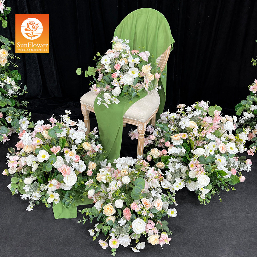热销花球花艺布置婚礼迎宾区假花仪式背景仿真花新款花束装饰花球