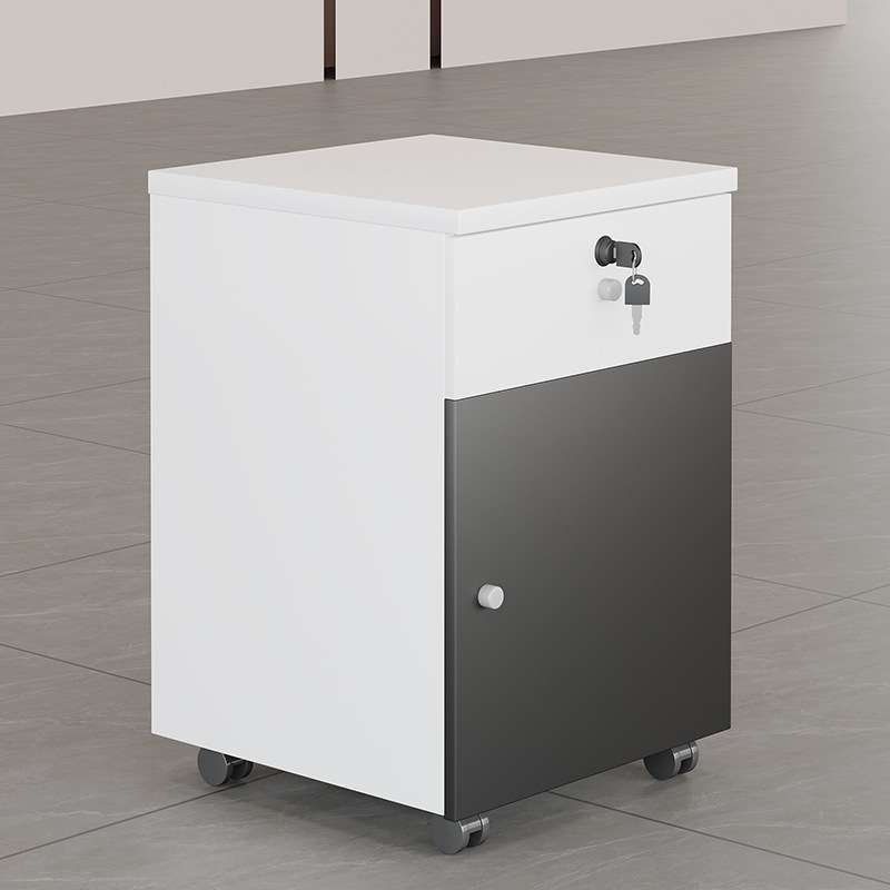 活动柜办公家具移动落地式文件柜储物矮柜办公室三抽屉资料柜带锁