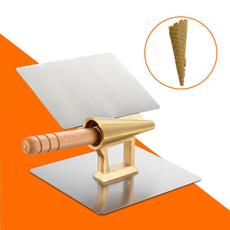 商用铜质冰激凌卷筒圆筒模具雪糕筒模具大号铜卷筒冷饮