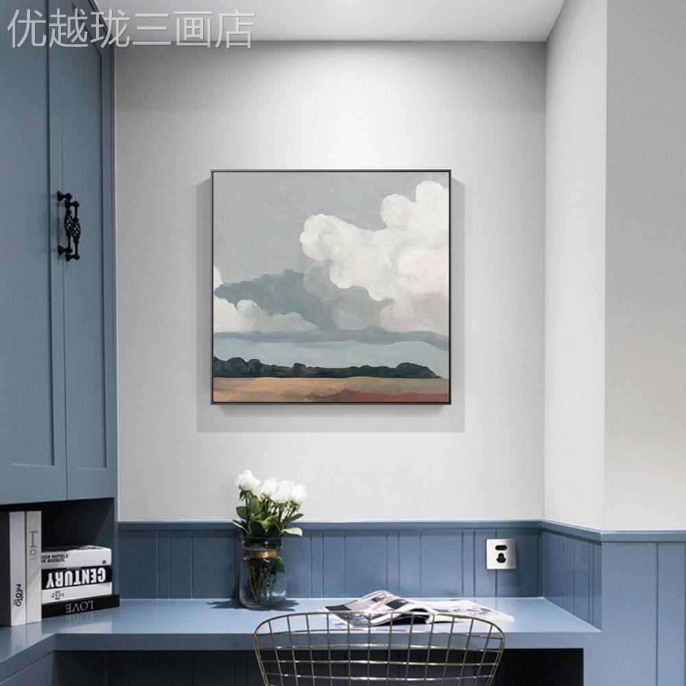 网红米凡嘉现代堪的纳维亚抽象风景装室饰画样板店斯房画酒壁客厅