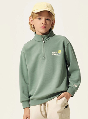 New Balance nb童装儿童男女新款潮流休闲半拉链卫衣ND7ZF31063