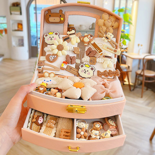 儿童公主饰品套装首饰盒女童宝宝女孩发饰收纳盒生日礼物高端礼盒