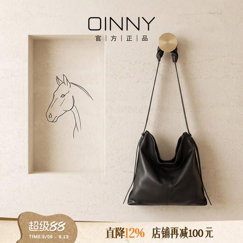 OINNY羊皮hobo包单肩包斜挎包女
