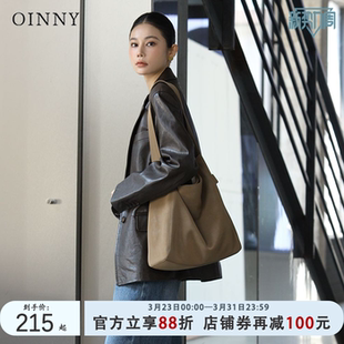 Oinny休闲通勤大容量松弛小众高级托特包女包7262 早春上新
