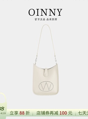 【早春上新】Oinny简约高级流行休闲气质镂空字母单肩女包8836