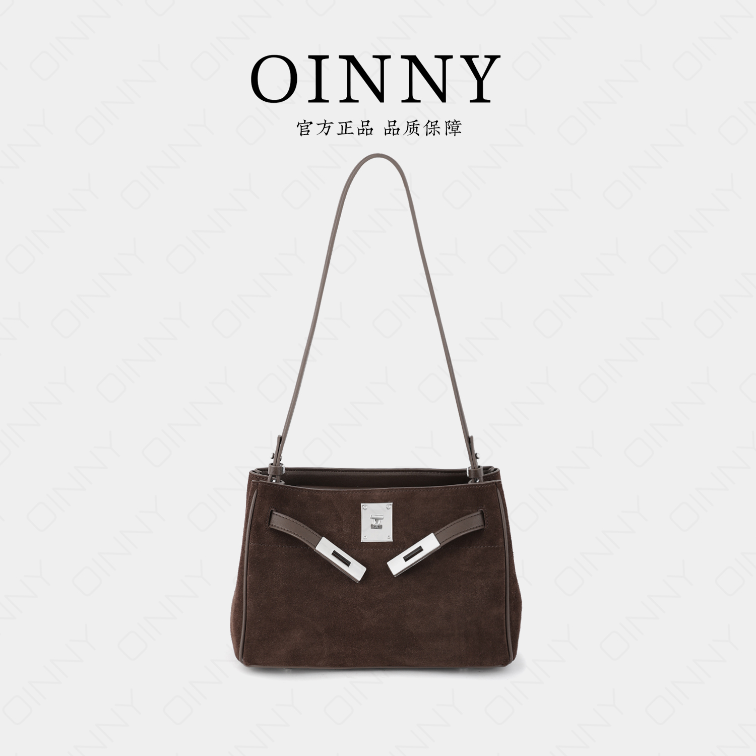【秋季新款】Oinny气质复古轻奢感凯莉包通勤单肩斜挎女包8291