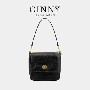 Oinny2025质感学院风复古单肩包高级斜挎女包2036 圣诞礼物