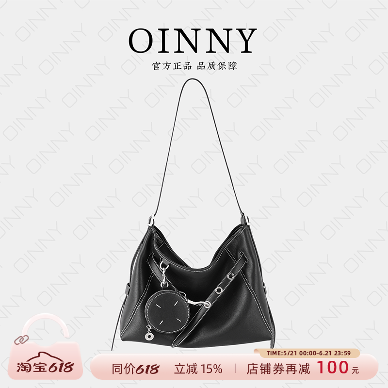 【夏季新款】Oinny2026高级质感时尚通勤百搭hobo托特包女包68898