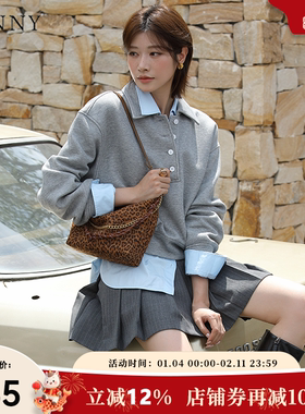 【新年礼物】Oinny复古磨砂百搭设计感时髦洋气豹纹hobo女包5846