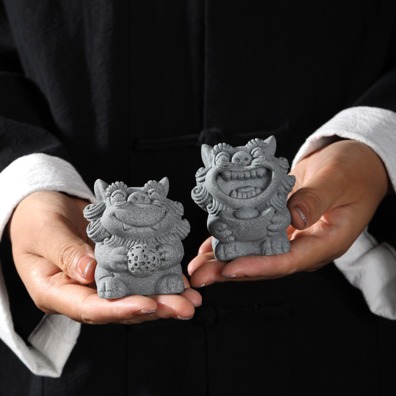 国朝可爱小狮子茶宠摆件招财进宝如意茶桌茶室风水装饰风狮爷摆件,家居饰品,装饰摆件,淘宝优惠券,粉丝福利购,淘宝优惠卷