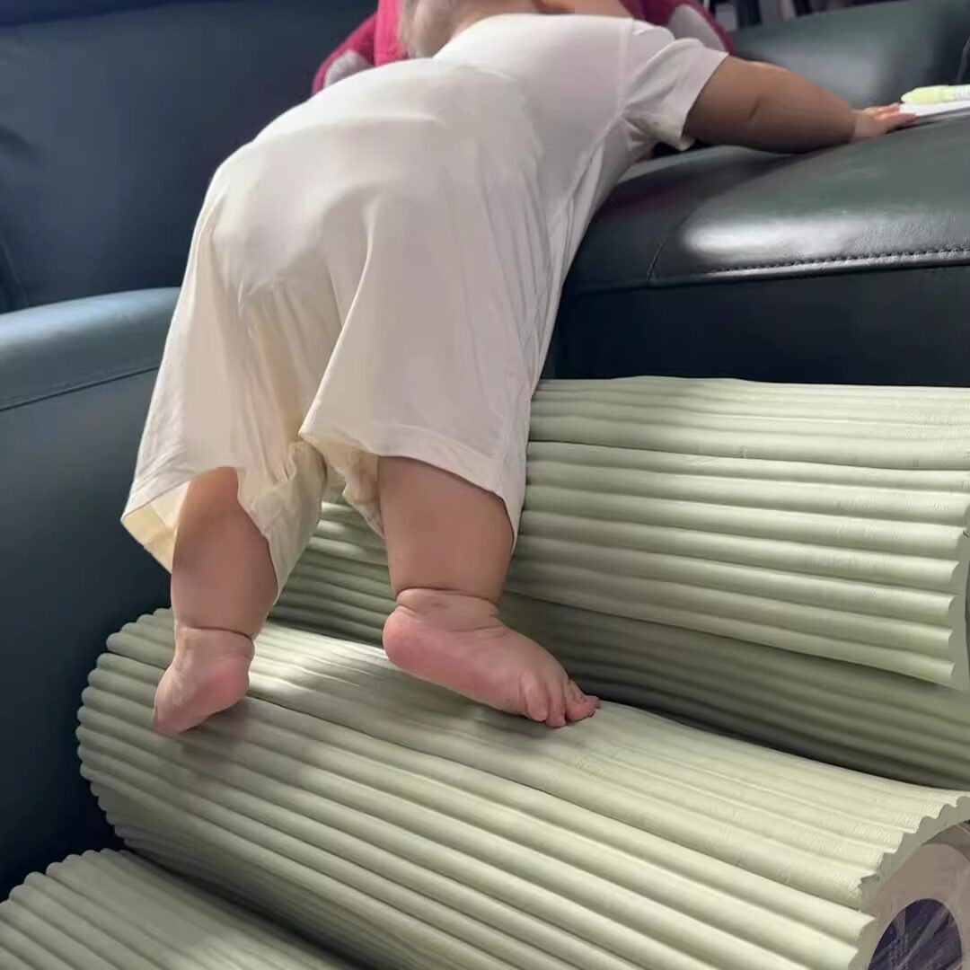 自制宝宝攀爬架室内空奶粉罐diy爬爬架家用婴幼儿感觉统合训练攀
