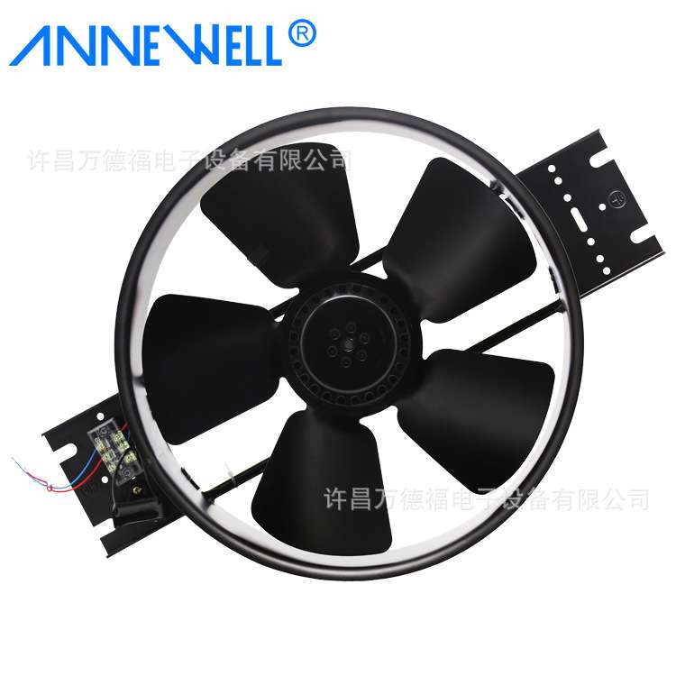 WDF300FZY2-D机柜散热风扇圆形单法兰轴流风机小型工频轴流风机