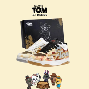 会说话的汤姆猫鞋子2026情侣冬季新款潮鞋休闲运动加绒面包鞋