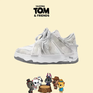 会说话的汤姆猫鞋子男鞋板鞋春款时尚休闲鞋青少年透气厚底面包鞋