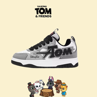 会说话的汤姆猫鞋子春季新款情侣鞋休闲百搭面包鞋舒适软底板鞋
