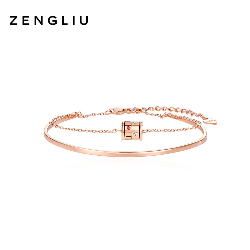 ZENGLIU设计师双层小蛮腰手链女生ins小众手镯轻奢精致闺蜜手饰品
