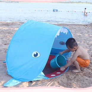 全自动免搭建儿童海边沙滩遮阳嬉水游戏屋超轻宝宝便捷折叠小帐篷