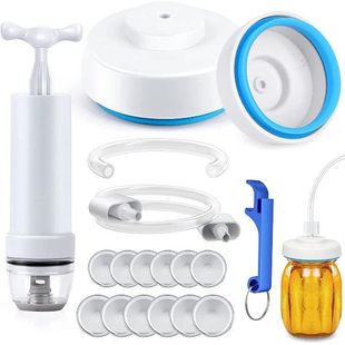极速18Pcs Jar Vacuum Sealer Kit FMason Jar Vacuum Sealer