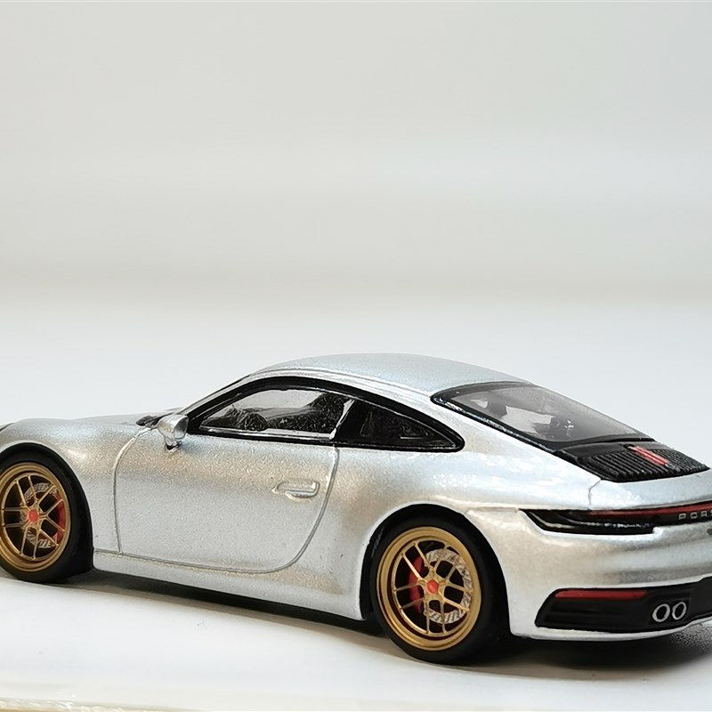 极速1/64德芙轮毂(A系 小抛边 红色H卡钳)改装合金车金属轮毂橡胶